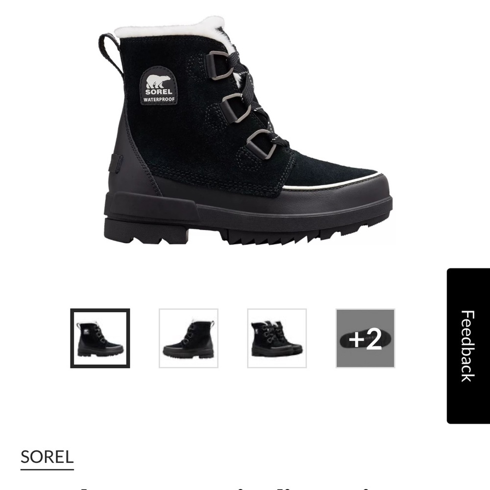 Sorel White Fuzzy Lined Boots